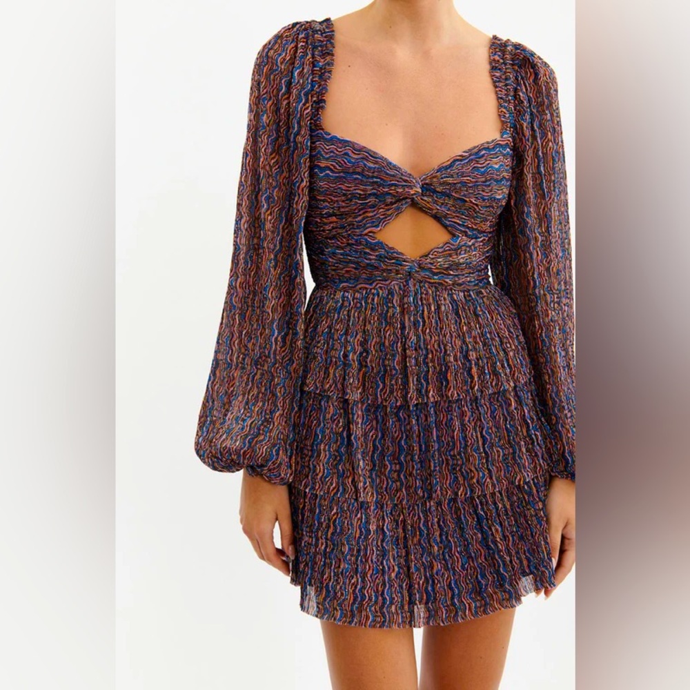 Rebecca Vallance Multicolor Long Sleeve Dress US Size 12
